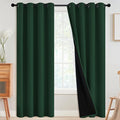 SimpleHome Pine Tree Green 100% Blackout Curtains Room Dark Living Room 84 | by SimpleHome