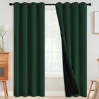 SimpleHome Pine Tree Green 100% Blackout Curtains Room Dark Living Room 84 | by SimpleHome