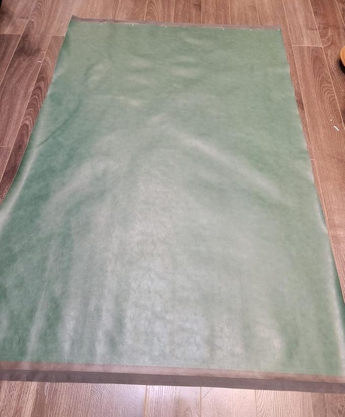 NAT Leathers | Hunter Green Soft Faux Leather Fabric Sheet PU | 2 Yards | 0.9 - Image 6