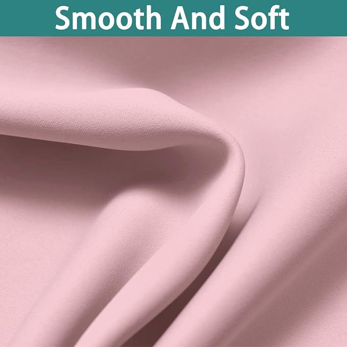 Yakamok Pink 100% Blackout Curtains 63 Inches Long - Image 7