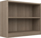 Bush Home Small 2 Shelf Bookcase, 2 Tier Bookshelf Storage Cabinet by BushHome