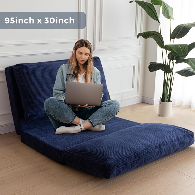 MAXYOYO Folding Sofa Bed, Floor Sofa Convertible Sleeper Chair - Image 3