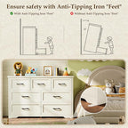 AODK Farmhouse 7 Drawer Dresser - Image 7