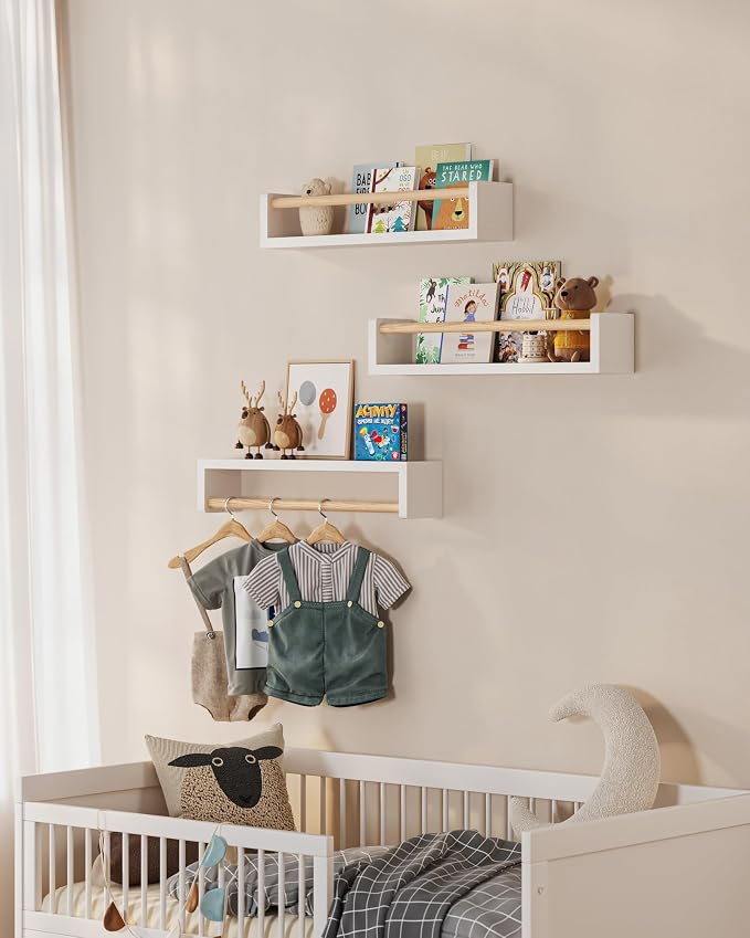 G&W Gruwald Nursery Book Shelves, Wall Bookshelf, Book Shelf - Image 2