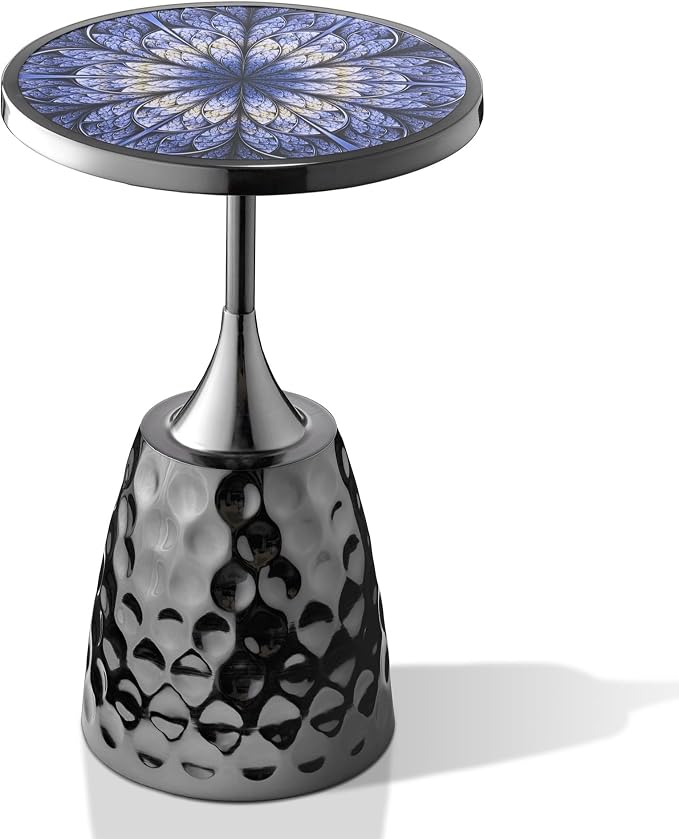 Homes: Inside + Out Halric Modern 24" Tall Round End Table by HOMESInsideOut