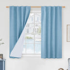 Linen 100% Blackout Window Curtains by LAMIT