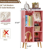 LEYAOYAO 5 Cube Bookshelf 3-Tier Bookcase - Image 2