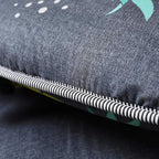 MAXYOYO Grey Pineapple Japanese Floor Futon Mattress, Tatami Floor Mat Portable - Image 4