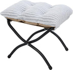 15" Folding Ottoman, Foldable Footrest Stool, Portable Small Foot Stool by MordchilHF