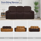 PureFit Super Stretch 3 Seats Recliner Sofa Couch Cover - Image 4