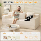 Erament Convertible Futon Sofa Bed Couch, Compression Boneless Floor Couch Sofa - Image 5