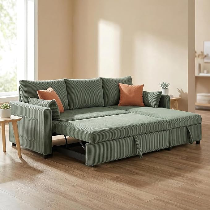 Queen Sleeper Sofa, Convertible Sofa Bed - Image 6