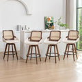 Set of 4 Mid Century Modern Counter Stools by KUNZENTLIVING
