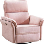 Power Swivel Rocker Recliner, Glider Recliner Nursery Chair - Image 9