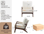 Mid Century Modern Chair, Upholstered Lounge Arm Chair - Image 2