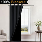 Yakamok Black Blackout Curtains 84 Inches Long - Image 2
