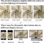 Taupe Sheer Curtains 72 Inch Length 2 Panels, Light Filtering Soft Solid Voile - Image 6