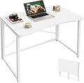 Huuger Folding Desk for Small Spaces, 31.5 Inch Foldable Computer Table by Huuger