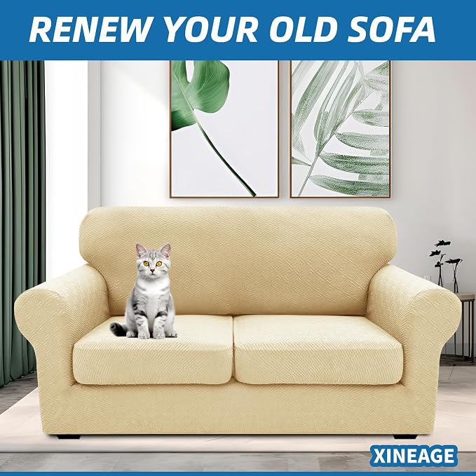 XINEAGE 2026 New 3 Pieces Couch Covers - Image 4
