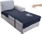 Genina L Shape Couch Cover, Sectional Couch Chaise Covers, Waterproof Washable by Genina