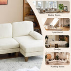 Karl home 111" Sectional Sofa U-Shaped 4-Seat Couch - Image 6