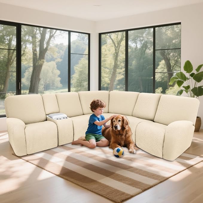 100% Waterproof Sectional Recliner Couch Covers - Image 2