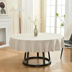 BALCONY & FALCON Round Tablecloth Washable Wrinkle Resistant and Water Proof - Image 5