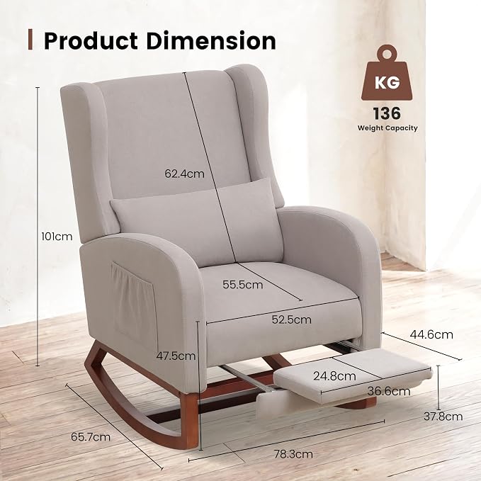 Nursery Rocking Chair，Rocking Chair - Image 2