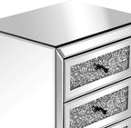 VINGLI Mirrored Nightstand Set of 2, Mirrored Side/End Table - Image 8