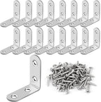 16 Pcs L Bracket Stainless Steel Corner Brace Sets, 90 Degree Right Angle - Image 8