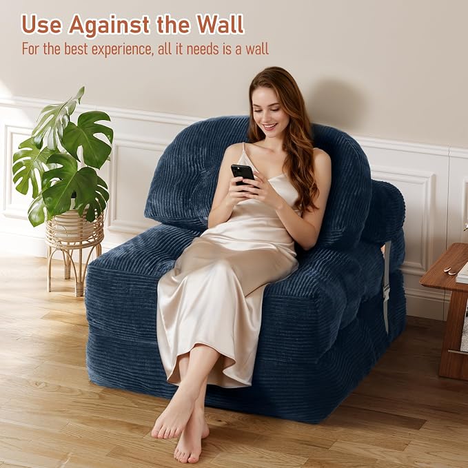 Folding Sofa Bed, Convertible Sleeper Chair - Image 7