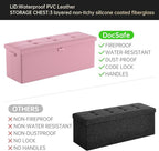 DocSafe Storage Ottoman Bench, Fireproof＆Waterproof Folding Bench - Image 6
