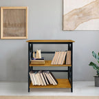 Casual Home Shelf Bookcase Antique Walnut/Black - Image 2