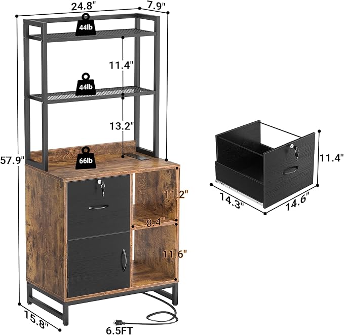 Homieasy Vertical Filing Cabinet - Image 2