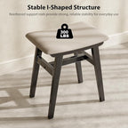 Muwuele Solid Wood Vanity Stool, Compact Makeup Chair - Image 6