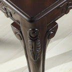 Roundhill Furniture Traditional Ornate Detailing Wood End Table, Dark Cherry - Image 6