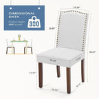 DUMOS Dining Chairs Set of 4, Modern Kitchen Table Chairs - Image 5