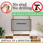 No Stud TV Wall Mount, Drywall Studless TV Hanger No Damage, No Drill, Non - Image 3