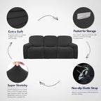 PureFit Super Stretch 3 Seats Recliner Sofa Couch Cover - Image 3