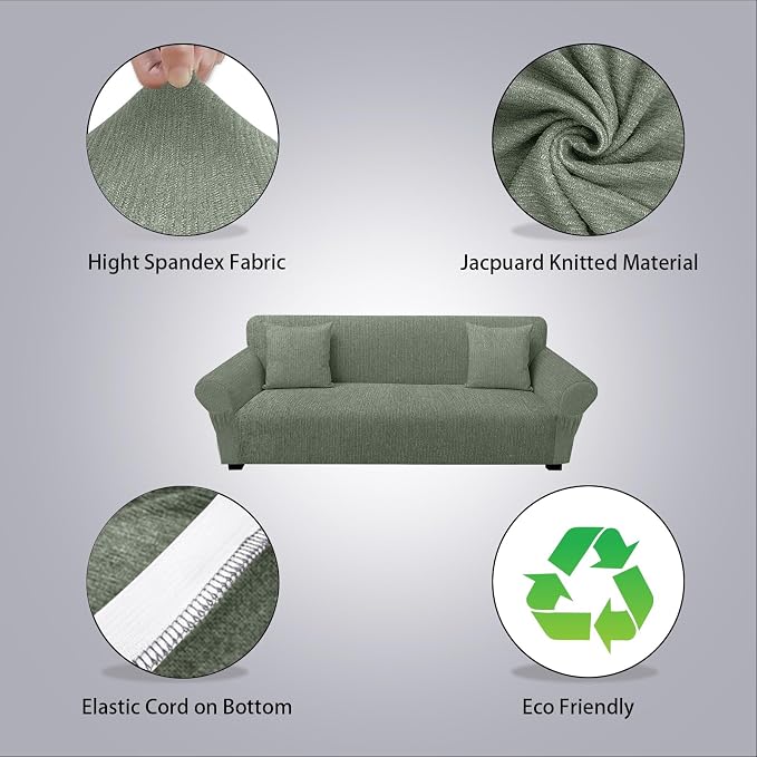 Sofa Slipcover with 2 Pillow Cover - Image 2