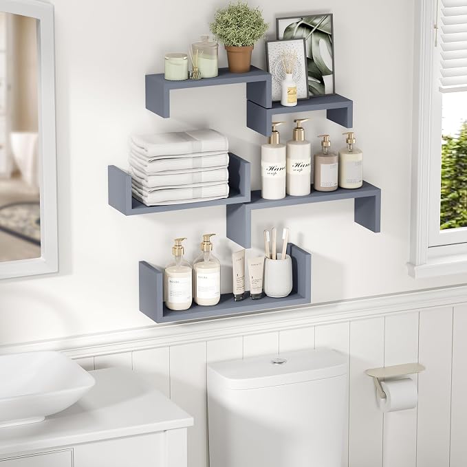 SRIWATANA Floating Shelves for Wall, Wall Shelves for Bathroom, Living Room - Image 4