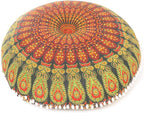 Mandala Floor Pillow Cover Meditation Cushion Seating Throw Hippie Round - Image 4