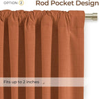 INOVADAY 100% Blackout Linen Curtains - Image 4