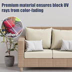 8Pcs Outdoor Cushion Covers, Stretch Patio Furniture Couch Chair Slipcovers | - Image 3