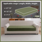OHSIO Sectional Couch Covers, Wear Resistant Stretch Sofa Covers Washable Soft - Image 2