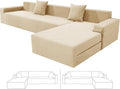 ZNSAYOTX Sectional Couch Covers, Stretch Jacquard Slipcovers by ZNSAYOTX