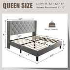 Einhomn Queen Size Platform Bed Frame - Image 2
