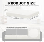 8Pcs Outdoor Cushion Covers, Elastic Patio Cushion Covers | Washable, - Image 2