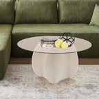 Round Glass Coffee Table for Living Room - Image 8
