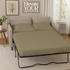 Sleeper Sofa Bed Sheet, 100% Cotton 400 Thread Count, 4 Piece Set, Deep Pocket - Image 4